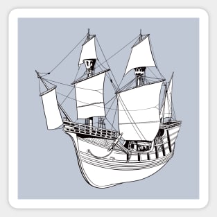 Medieval ship Sticker